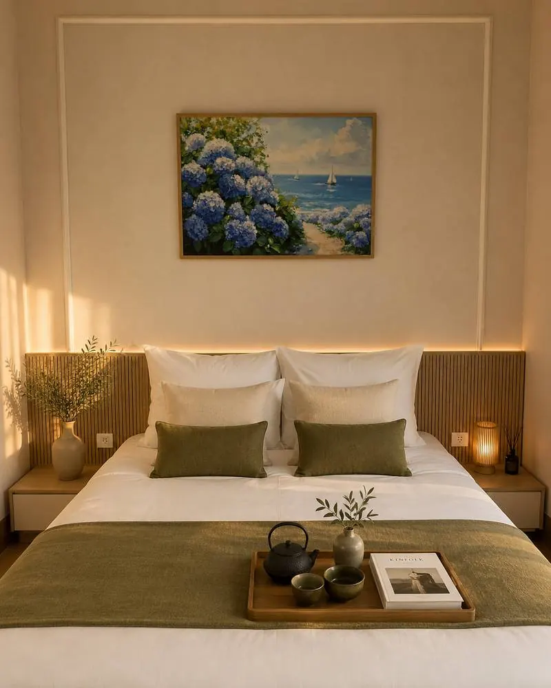 Phòng Double Balcony, toàn cảnh giường ngủ